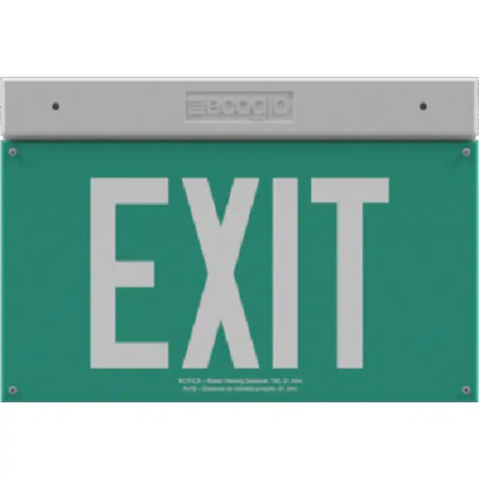 EXH Hybrid LED-Luminescent Exit Signs