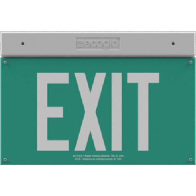 Bim Objects Free Download Exh Hybrid Led Luminescent Exit Signs Bimobject 9133