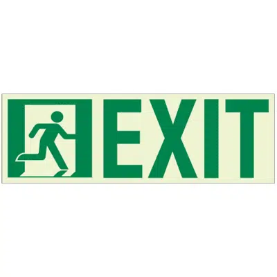 Image pour ROE3312 Door Mounted Luminous Exit Sign