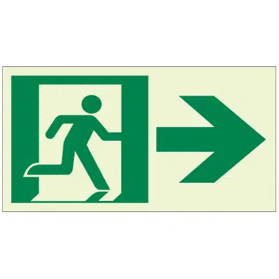 afbeelding voor RA02012 Luminous Directional Exit Sign