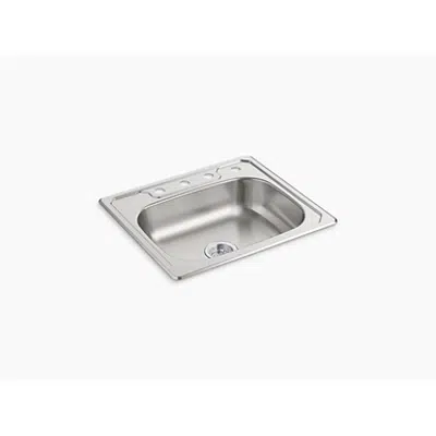 Image for McAllister ® Top-Mount Single-Bowl Kitchen Sink, 25" x 22" x 6" 