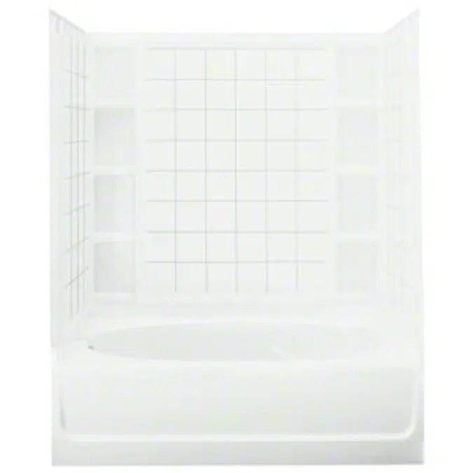 Ensemble™, Series 7111, 60" x 42" x 72" Tile Bath/Shower - Left-Hand Drain