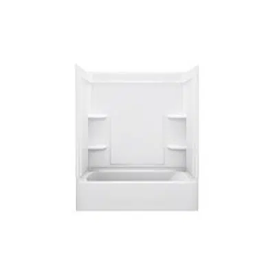 Ensemble™ Medley™, Series 7137, 60" x 30" x 73" Bath/Shower with Left-hand Drain图像