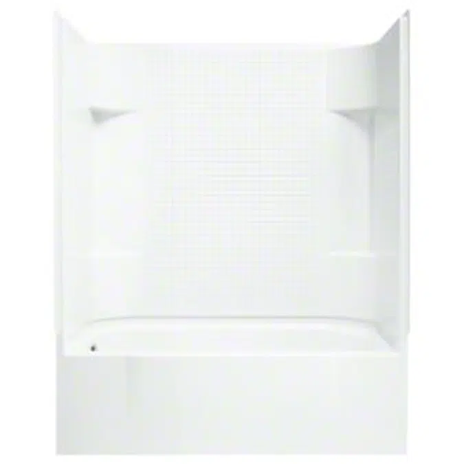 Accord®, Series 7114, 60" x 30" x 72" Tile Bath/Shower - Left-Hand Drain