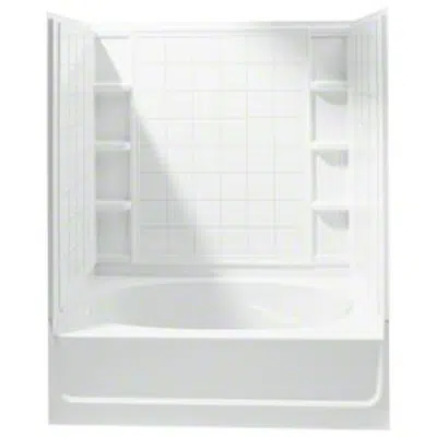 Image for Ensemble™, Series 7110, 60" x 36" x 72" Tile Bath/Shower - Left-Hand Drain