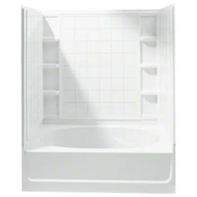 imagem para Ensemble™, Series 7110, 60" x 36" x 72" Tile Bath/Shower - Left-Hand Drain