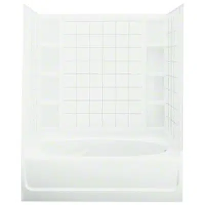 Ensemble™, Series 7111, 60" x 42" x 72" Tile Bath/Shower - Right-Hand Drain图像