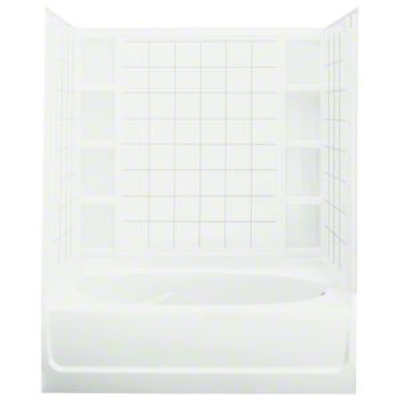 Image for Ensemble™, Series 7111, 60" x 42" x 72" Tile Bath/Shower - Right-Hand Drain