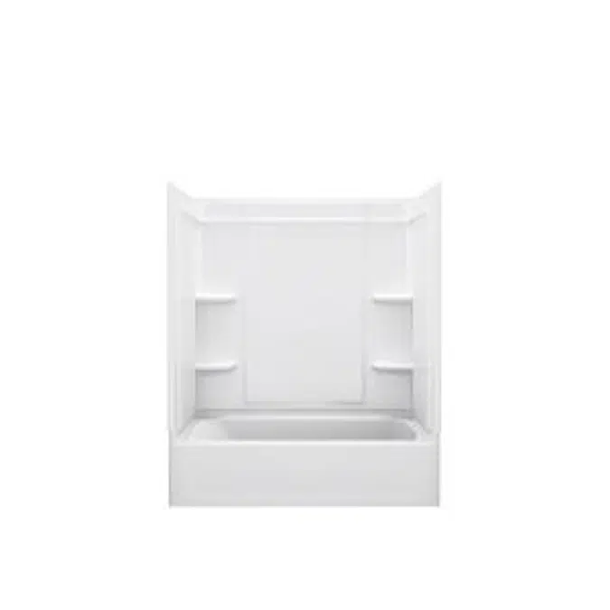 Ensemble™ Medley™, Series 7132, 60" x 32" x 75" Bath/Shower with Right-hand Drain