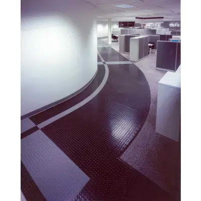 画像 Raised Circular Vantage Design Rubber Tile