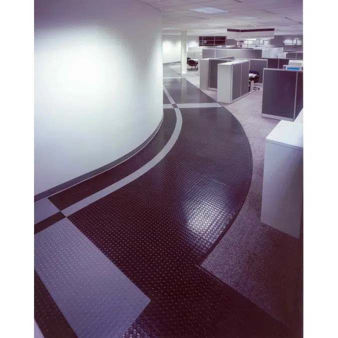 Roppe Raised Circular Vantage Rubber Flooring