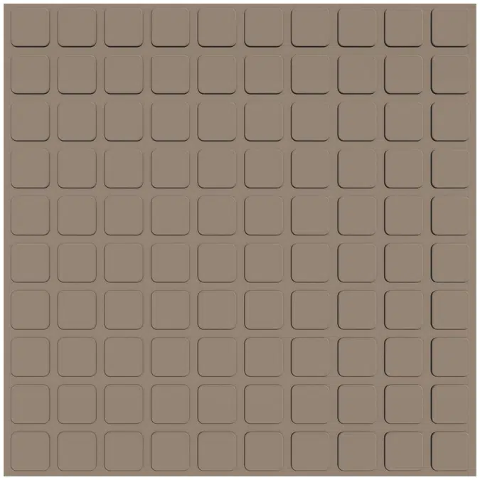 Raised Square Design Rubber Tile