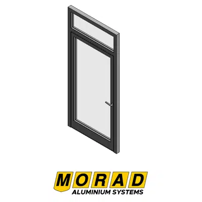Image for AC-77HI Single-Leaf Door With Transom Inward Opening