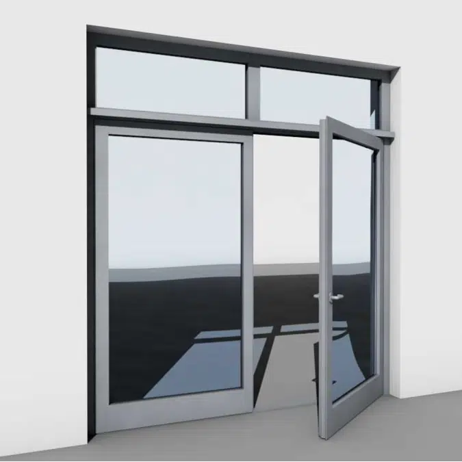 AZ-45 Double-Leaf Door With Transom