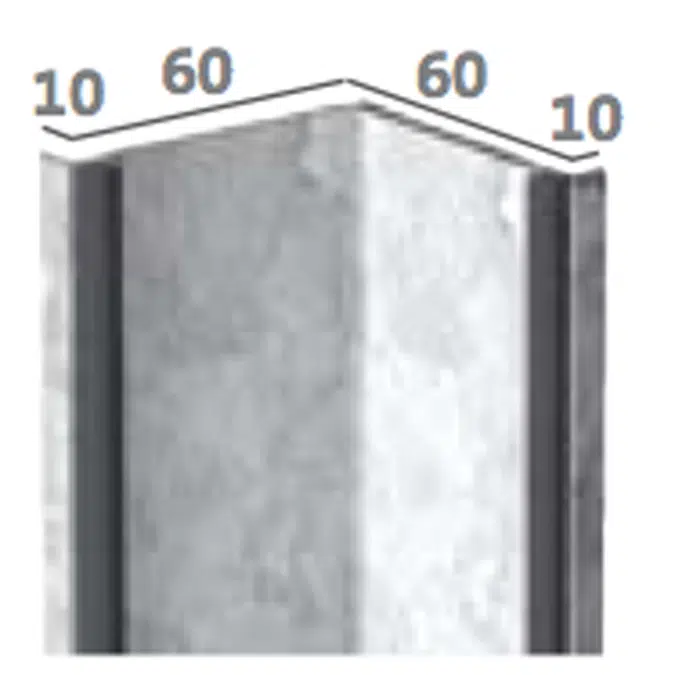 BIM objects - Free download! AC 60H Hörnprofil | BIMobject