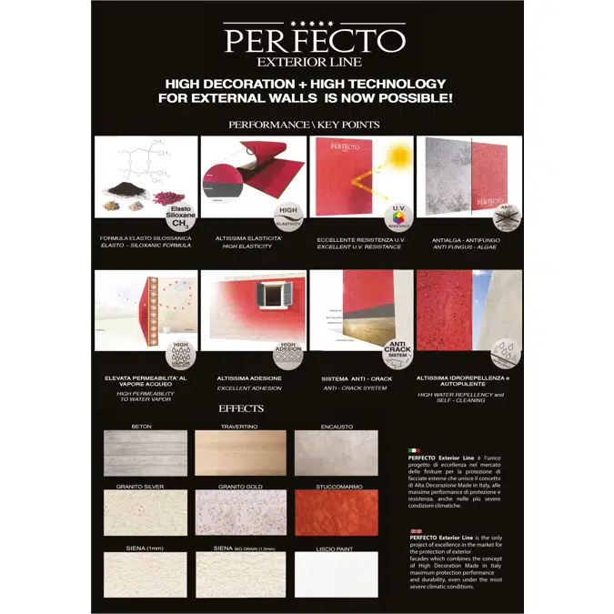 PERFECTO GRANITO GOLD - Granite effect exterior coating
