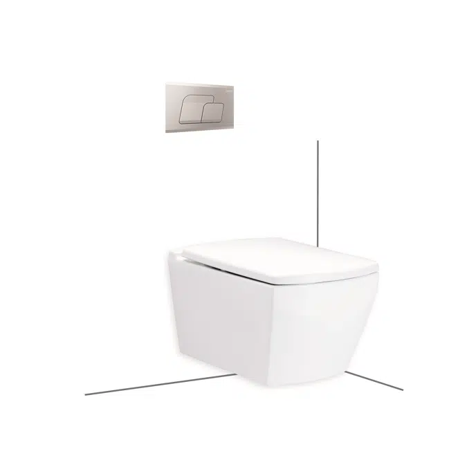 COTTO Toilet Wall Hung Tetragon C198717(F)