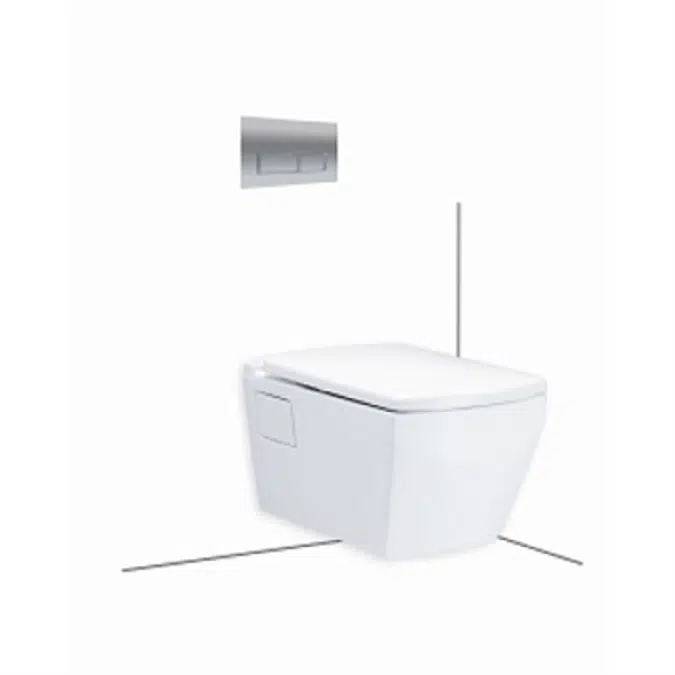 COTTO Wall hung toilet Tetragon SC19877(F)