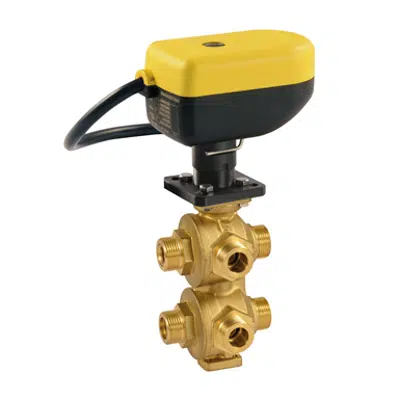 Image for 6-WAY BRASS MOTORISED VALVE SINTESI SMART