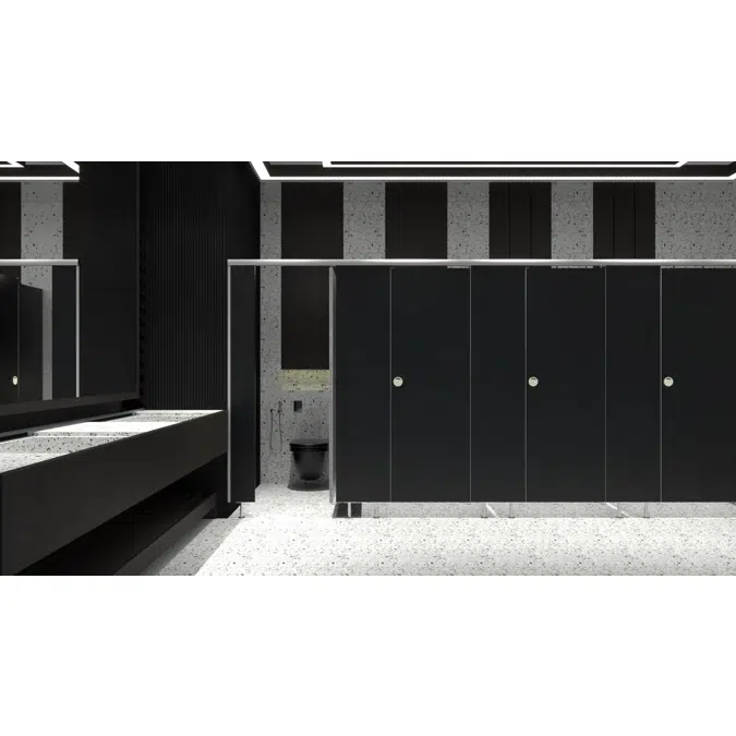 DOLPHIN Toilet Partitions LFF25Alu