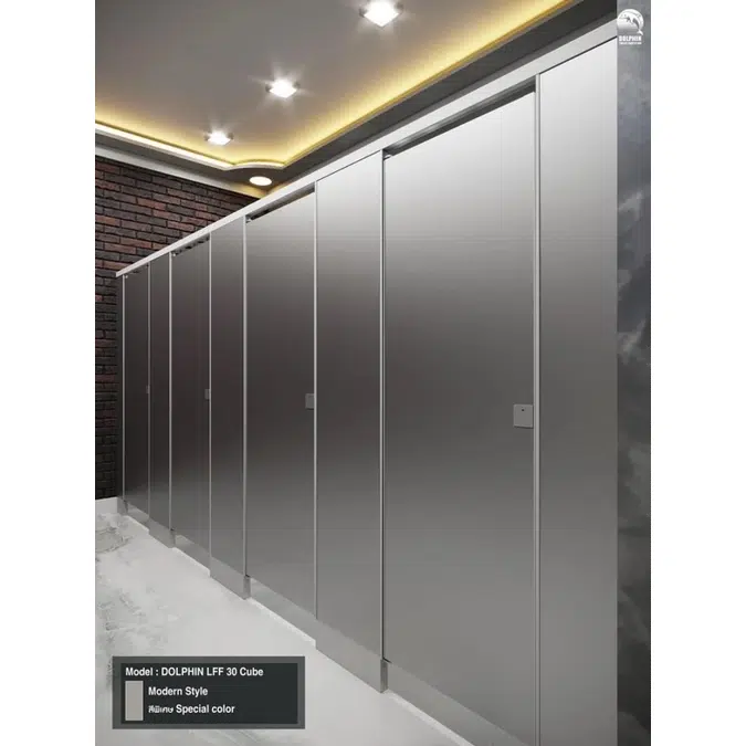 DOLPHIN Toilet Partitions LFF30Cube+