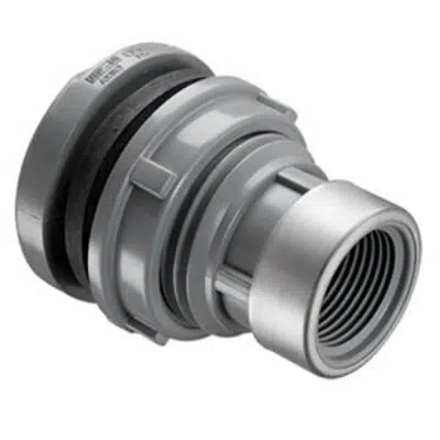 Image for SCH80 CPVC/PVC Tank Adapter - Long (Soc x SR Fpt) w/ EPDM Gasket