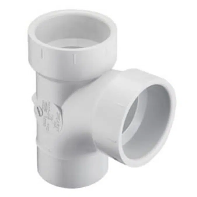 DWV PVC Sanitary Tee, Street