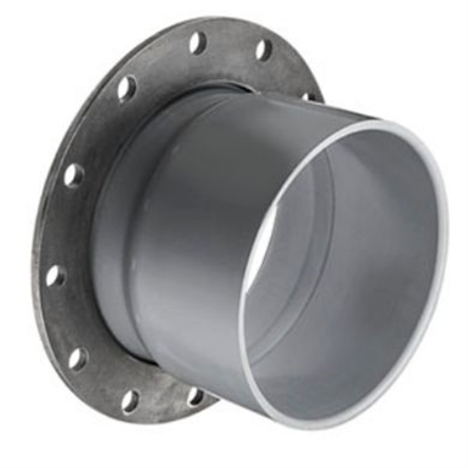 BIM objects - Free download! SCH80 CPVC/PVC Vanstone Flange w/ Steel ...