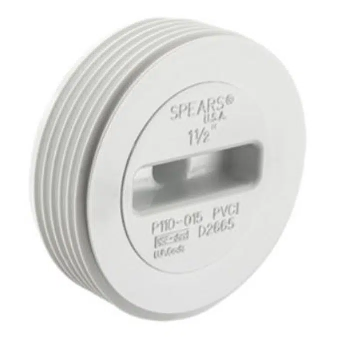 DWV PVC Flush C.O. Plug