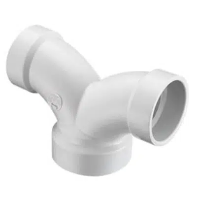Image for DWV PVC Double 1/4 Bend, Reducing