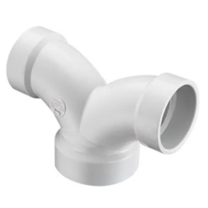 DWV PVC Double 1/4 Bend, Reducing