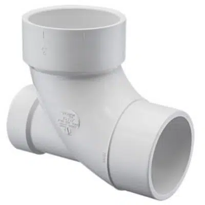 Image for DWV PVC 1/4 Bend, Street w/Low Heel Inlet