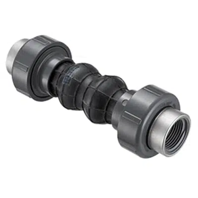 画像 SCH80 CPVC/PVC Elastomer Expansion Joint (SR Fpt) w/ EPDM Bellows