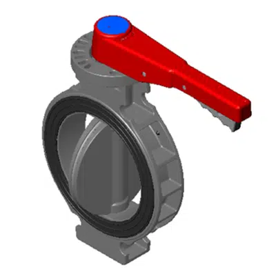 bild för Marine Wafer Butterfly Valve, Standard -FKM - Lever Handle