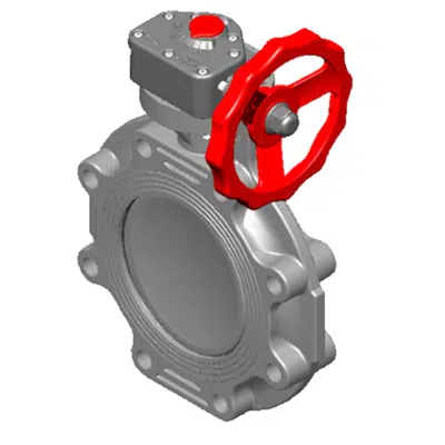 Image for SCH80 CPVC/PVC Butterfly Valve, Standard - FKM - Gear Operator