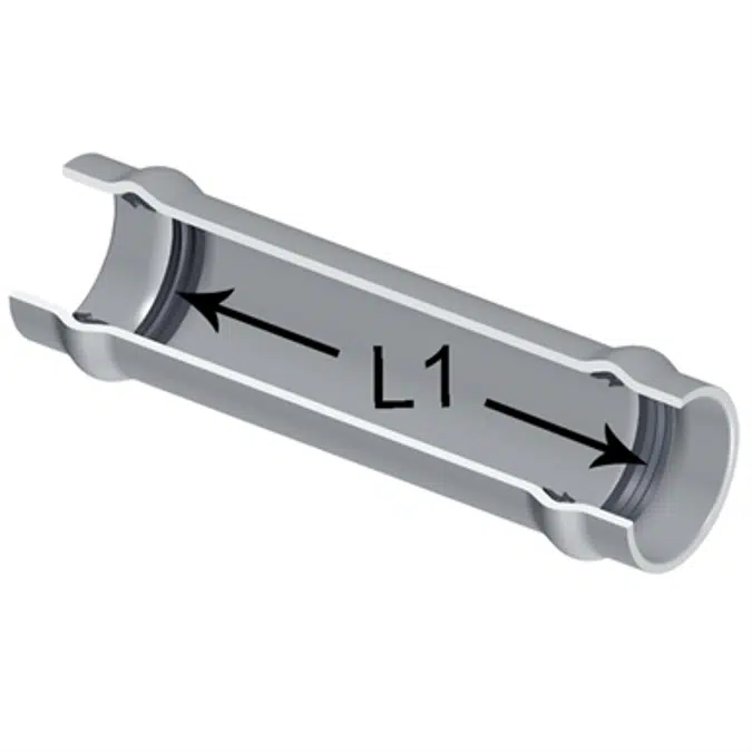 BIM objects - Free download! SCH80 CPVC/PVC Repair Coupling (Gasket ...