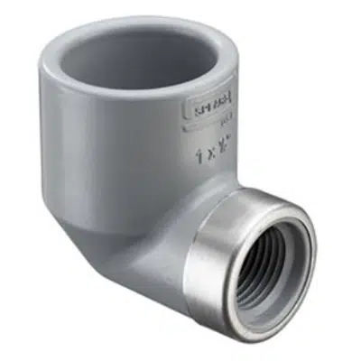 Image for SCH80 CPVC/PVC 90° Ell - Reducing (Soc x SR Fpt)
