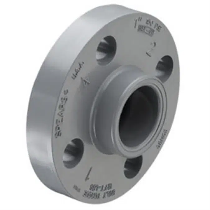 SCH80 CPVC/PVC Flange - One-Piece (Soc)