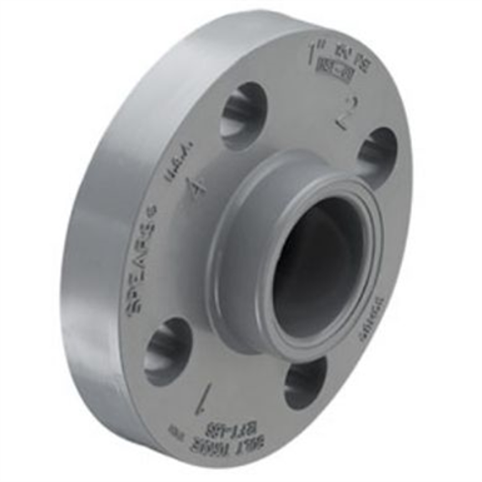 BIM objects - Free download! SCH80 CPVC/PVC Flange - One-Piece (Soc ...