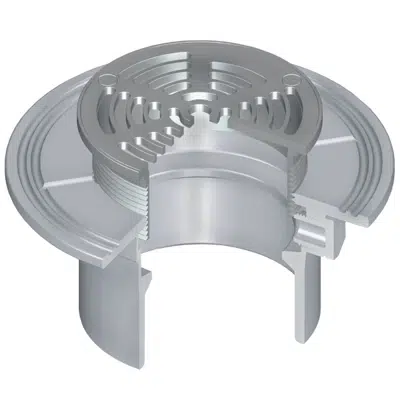 Image for OceanTUFF™ Floor Drain with Stainless Steel Adjustable Top w/Round Grate