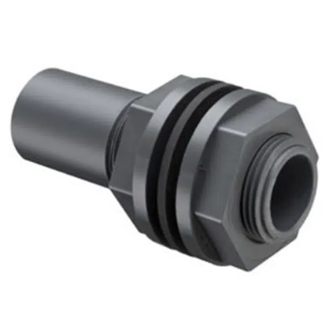 SCH80 CPVC/PVC Tank Adapter - Long (Spig) w/ EPDM Gasket