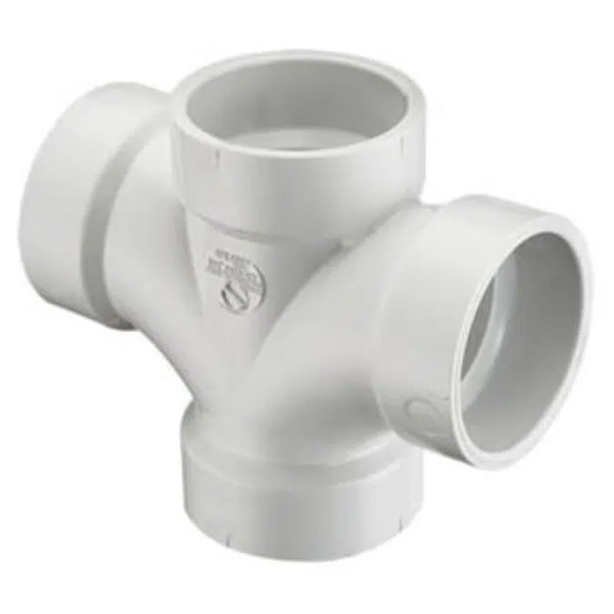 DWV PVC Double Sanitary Tee