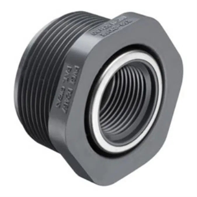 SCH80 CPVC/PVC Bushing - Reducing (Mpt x SR Fpt)