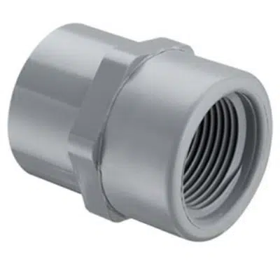 SCH80 CPVC/PVC Female Adapter - Encapsulated (Soc x SR Fpt) için görüntü