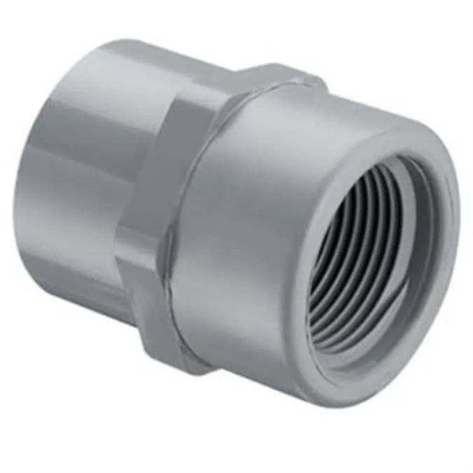 SCH80 CPVC/PVC Female Adapter - Encapsulated (Soc x SR Fpt)