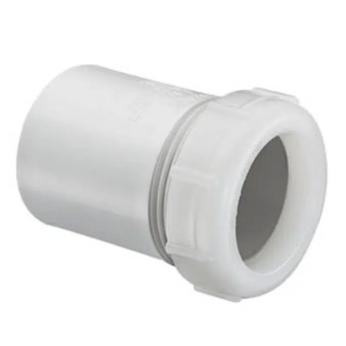 DWV PVC Tail Piece Adapter with Plastic Nut