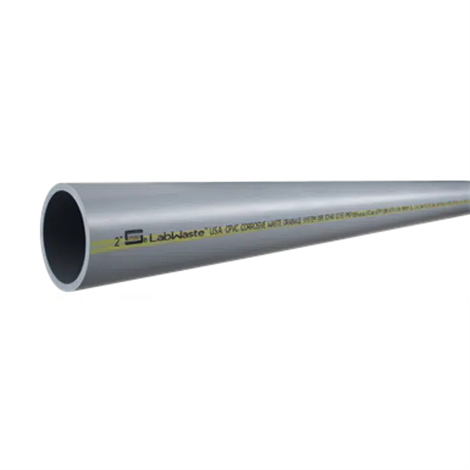 LabWaste® CPVC Corrosive Waste Drainage System Pipe Plain End