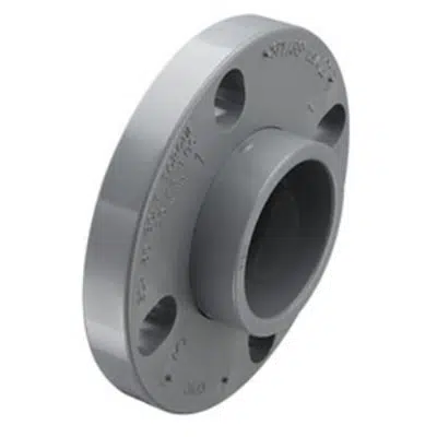 Image pour SCH80 CPVC/PVC Vanstone Flange w/ CPVC/PVC Ring (Soc) - Multi-Bolt Pattern