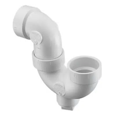 画像 DWV PVC P-Trap w/Cleanout