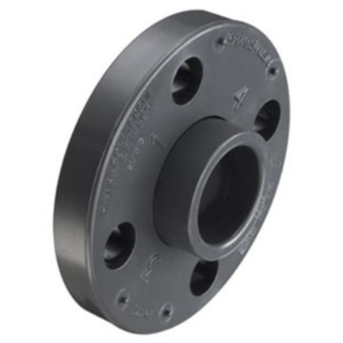 BIM objects - Free download! SCH80 CPVC/PVC Vanstone Flange w/ CPVC/PVC ...